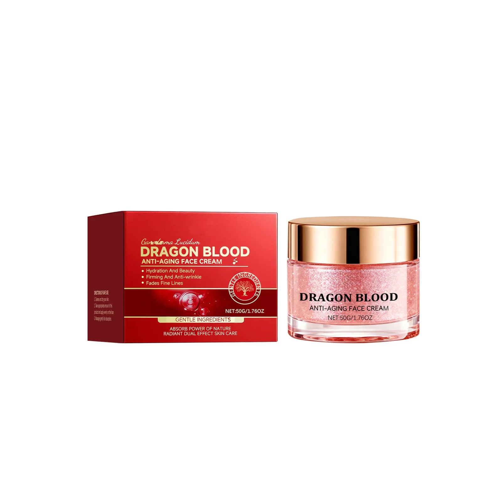 Dragon Blood Face Cream Anti Aging Fade Fine Lines Moisturizing Nourishing Skin Hydrating Improve Dry Skin Firming Face Care Oasis Select 50g boxed