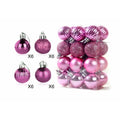 Decoration Christmas Baubles 24pcs set 30mm Christmas Tree Decoration Hanging Balls Ornament Party Home Decor Set