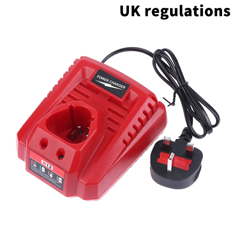 Power Tool Parts For M12 N12 Lithium-Ion Battery Charger 3A Fast Charging Replacement 48-11-2401 48-11-2402 C12B C12BX Oasis Select A4