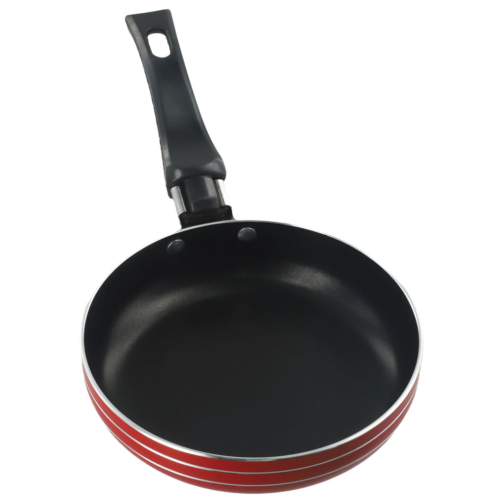 12/14/16/18cm Frying Pan Non-Stick Stainless Steel Frypan Pot Saucepan Steak Cooking Pan Random Color Cookware Kitchen Supplies Oasis Select 14cm