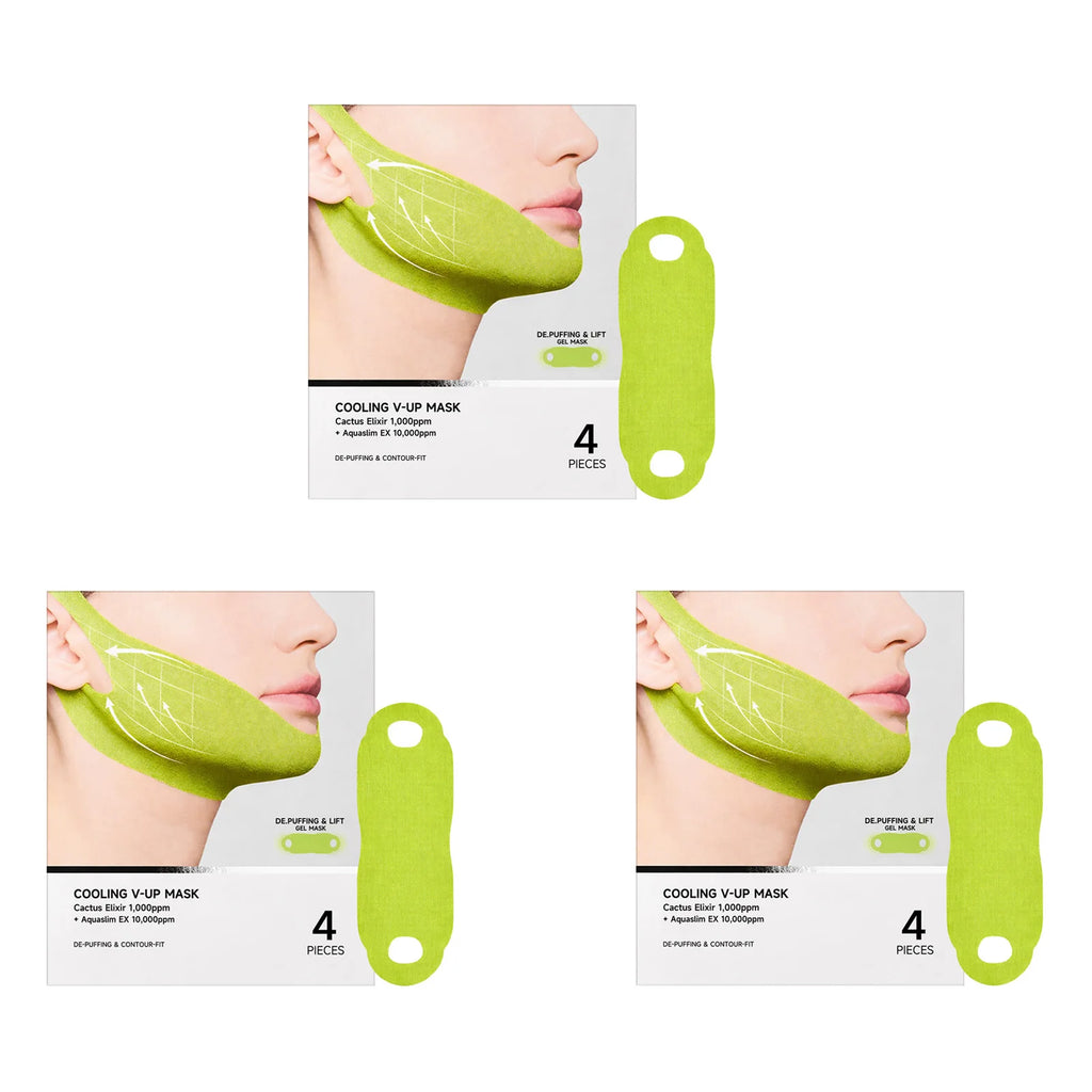 Hoygi V-Up Face Lifting Mask – Chin Firming & Jawline Contour Face Lifting Mask Oasis Select 12pieces