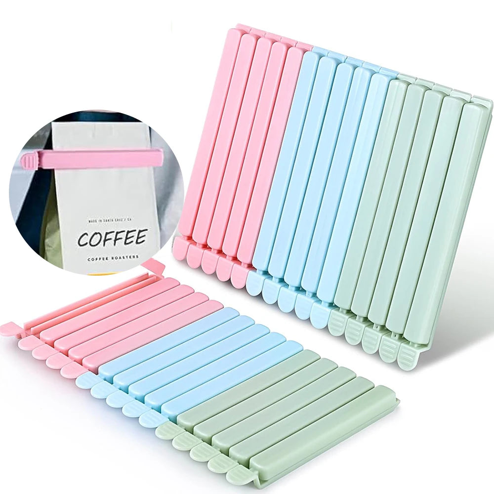 5Pcs Food Bag Sealing Clips Plastic Bag Colorful Sealing Clips for Kitchen Snack Coffee Potato Chip Food Storage Bag Oasis Select