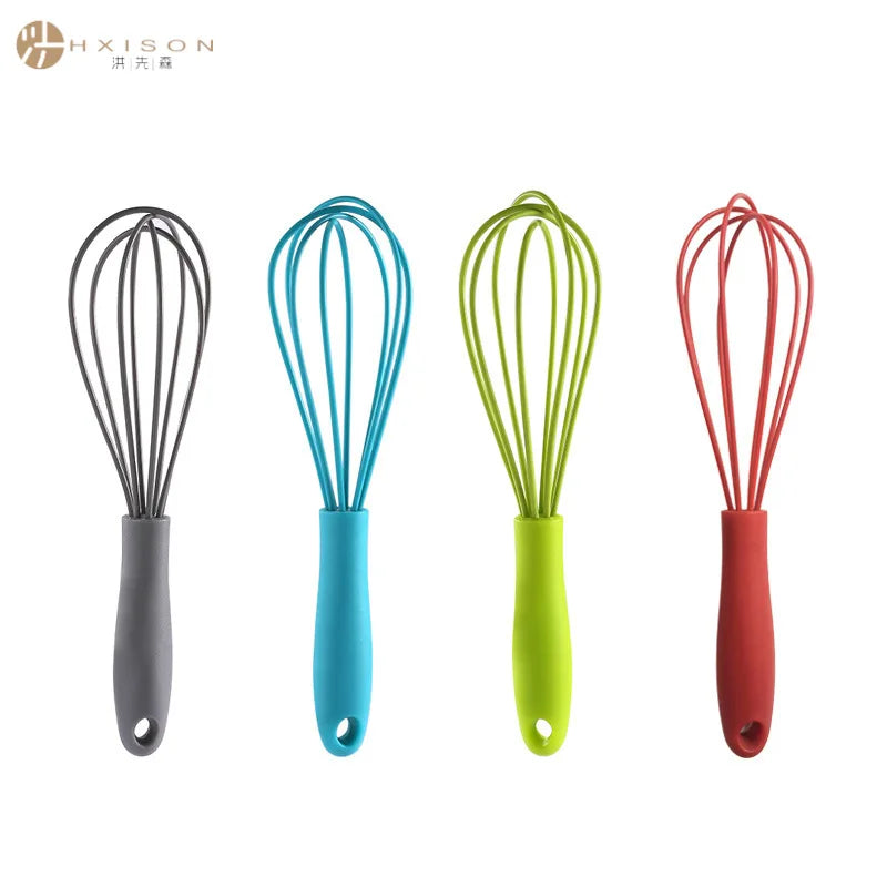 6-inch Mini Children's Silicone Egg Beater Household Manual Cream Egg Mixer Kitchen Baking Tool Oasis Select