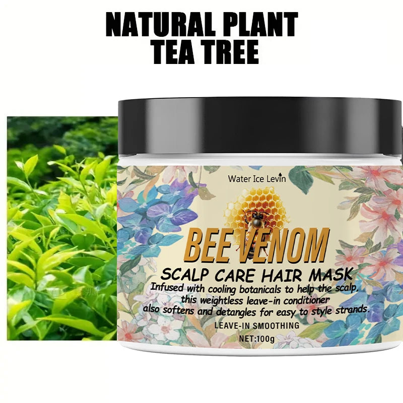 Bee Venom Keratin Hair Mask – Collagen & Coconut Oil 100g Deep Conditioning Hair Mask Oasis Select
