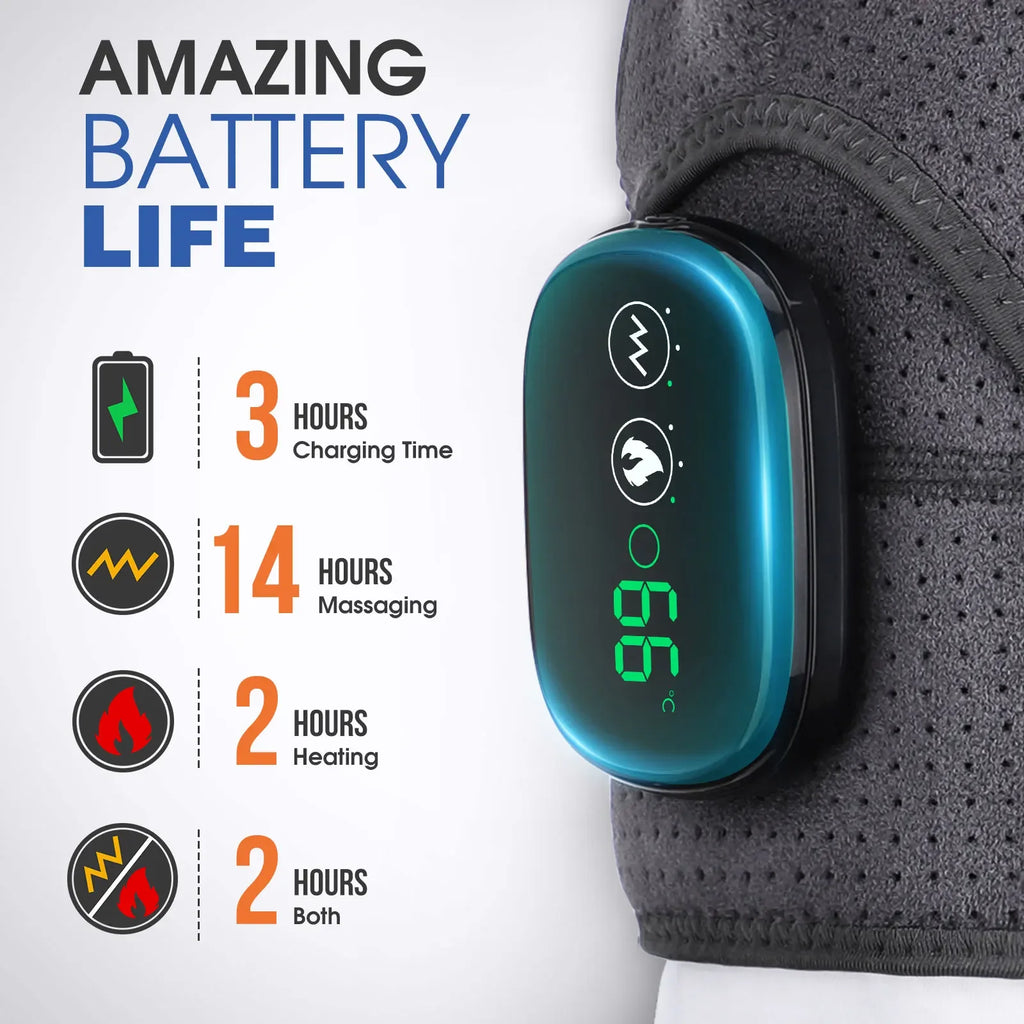 Electric Heated Shoulder Wrap | Massage & Heating Brace Belt