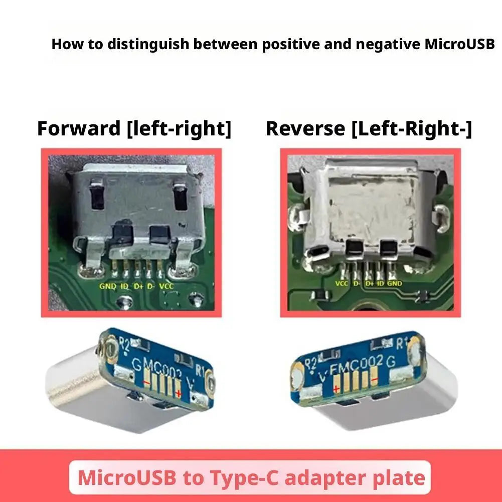 MicroUSB to Type-C Adapter Board 10-Pack – DIY Repair Kit