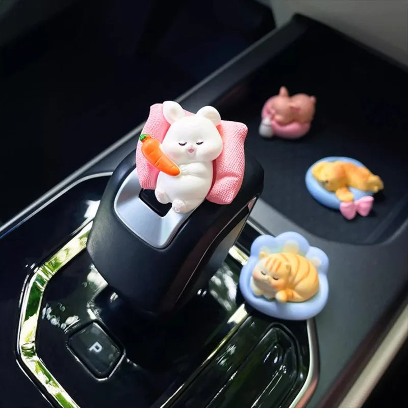 Cute Cars Accessories Funny Kawaii Animal Ornament Auto Central Control Screen Rearview Mirror Decor Car Accessories Interior Oasis Select