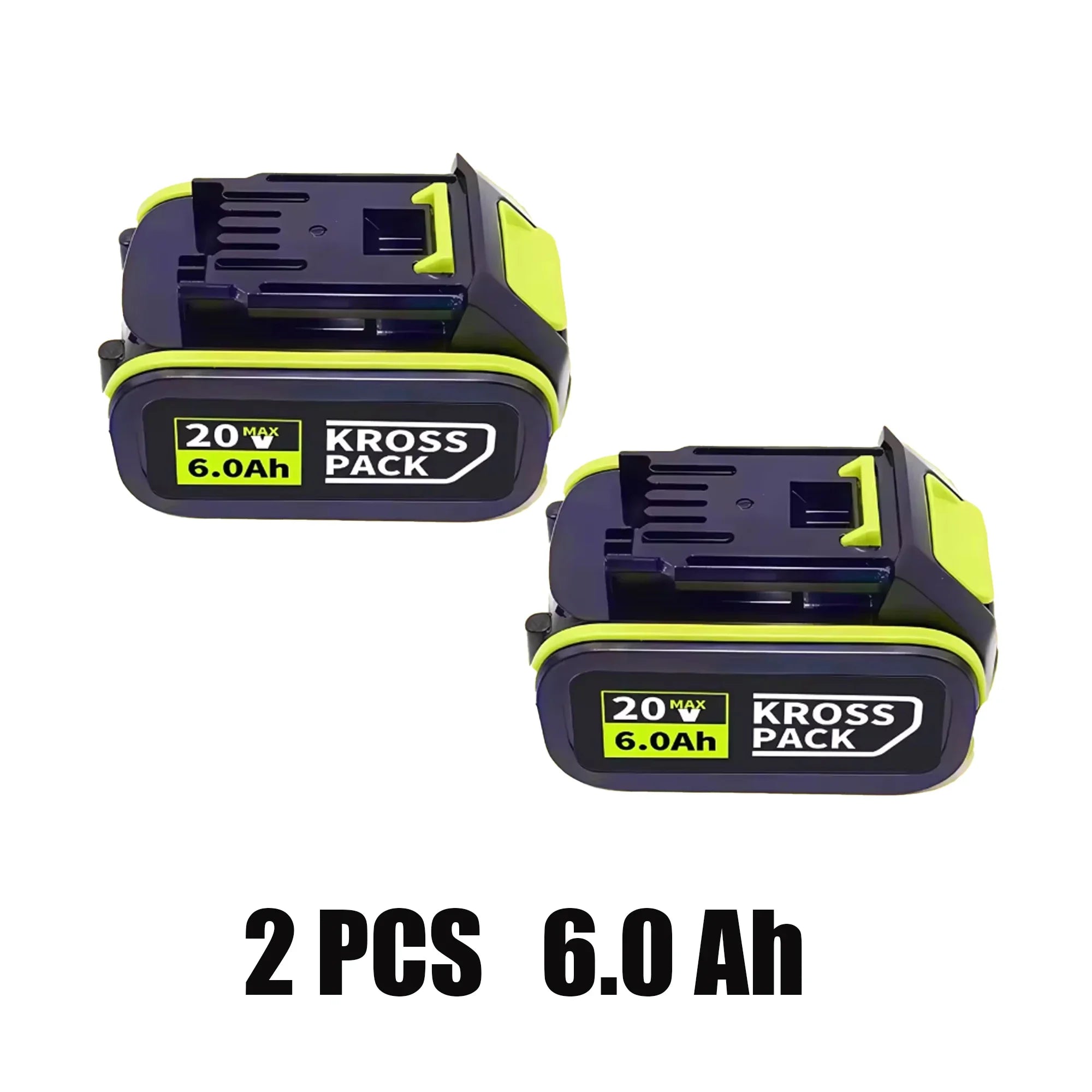 20V 6.0Ah/8.0Ah/18.0Ah Replacement Battery for WORX Series Power Tools Compatible with WA3016 WA3023 WA3054 WA3027 Oasis Select B -6.0Ah 2pcs