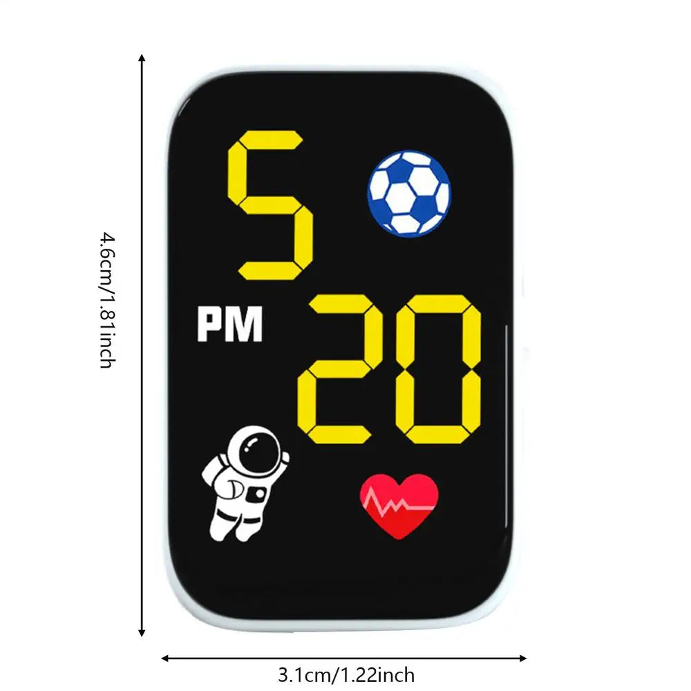 Mini Motorcycle Clock Dashboard Mount Waterproof Lighted Display Motorbike Digital Clock for Cycling Enthusiasts Commuting Urban Oasis Select White