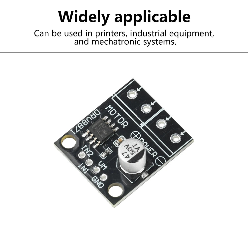 DRV8871 H-Bridge Brushed DC Motor Driver Breakout Board 6.5-45V PWM Control Module with 3.6A Max Internal Current Sense Oasis Select