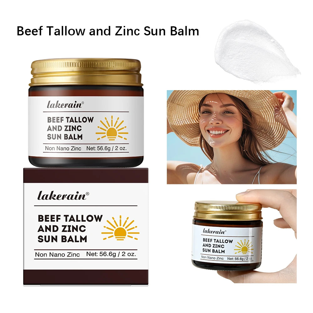 Sunscreen Makeup Beef Tallow and Zinc Sun Balm Sun Protection Moisturizing and Antioxidant Care for Your Skin Oasis Select army green