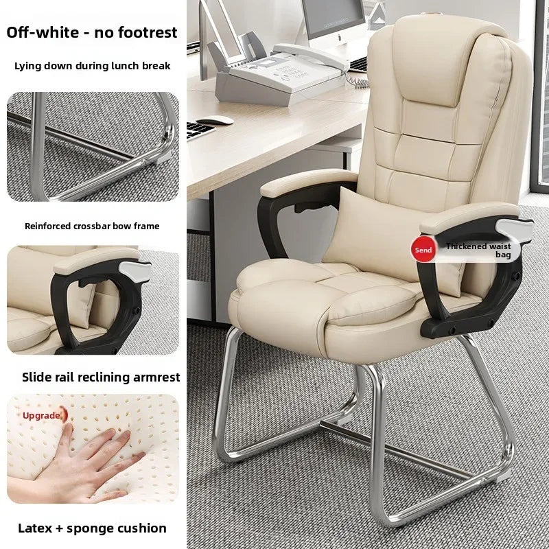 Computer chair, home office chair, comfortable for human body, reclining boss chair, chess and card room mahjong chair Oasis Select Deep Purple