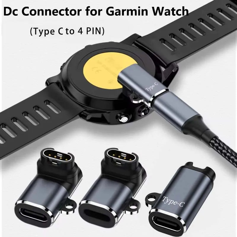 Garmin Fenix 8/7/6 Forerunner USB-C & iOS Charging Adapter Smartwatch Charger Adapter Oasis Select