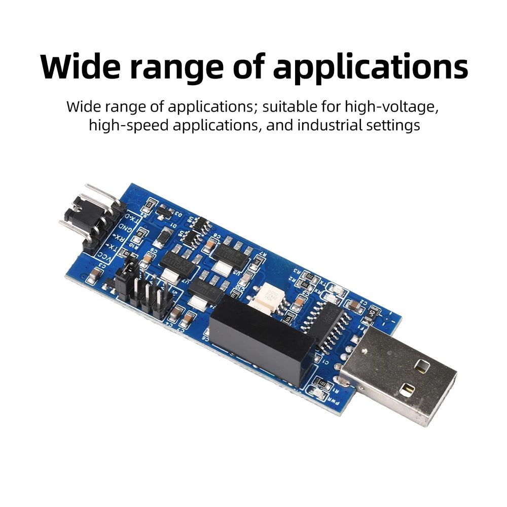 CH340 Opto-Isolated USB to TTL Serial Module 4-Level 5V/3.3V/2.5V/1.8V High Compatibility Stable Programming for Industrial Oasis Select