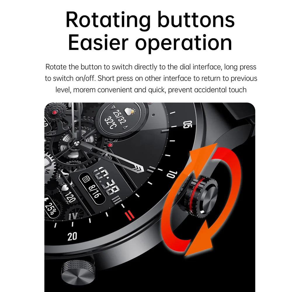 Men Blue Tooth Call Smart Watches NFC Card Key Heart Rate Pressure Health Testing Sports Fitness Tracker Women Smartwatch Music Oasis Select