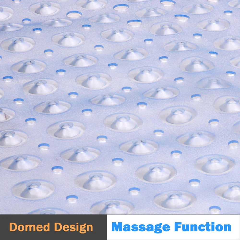 100*40cm Large Size Anti-skid Bath Mats Rectangle Soft Shower Bathroom Massage Mat Suction Cup Non-slip Bathtub Carpet Oasis Select
