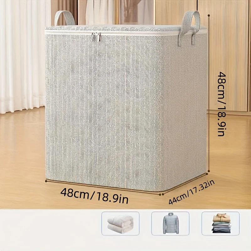 Extra Large Storage Box with Lid Modern Space Saving Design Durable for Clothes Bedding Home Organization Wardrobe Moving Oasis Select