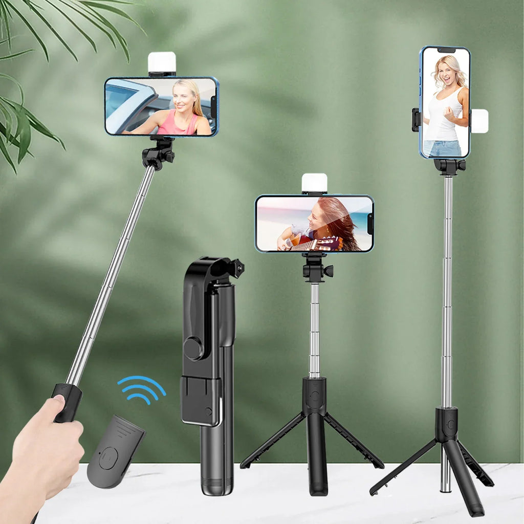 360 Rotation Selfie Stick Toneof Tripod Photo Pole Multi Mode Camera Material Retractable And Mini Cell Phone Selfie Artifact Oasis Select