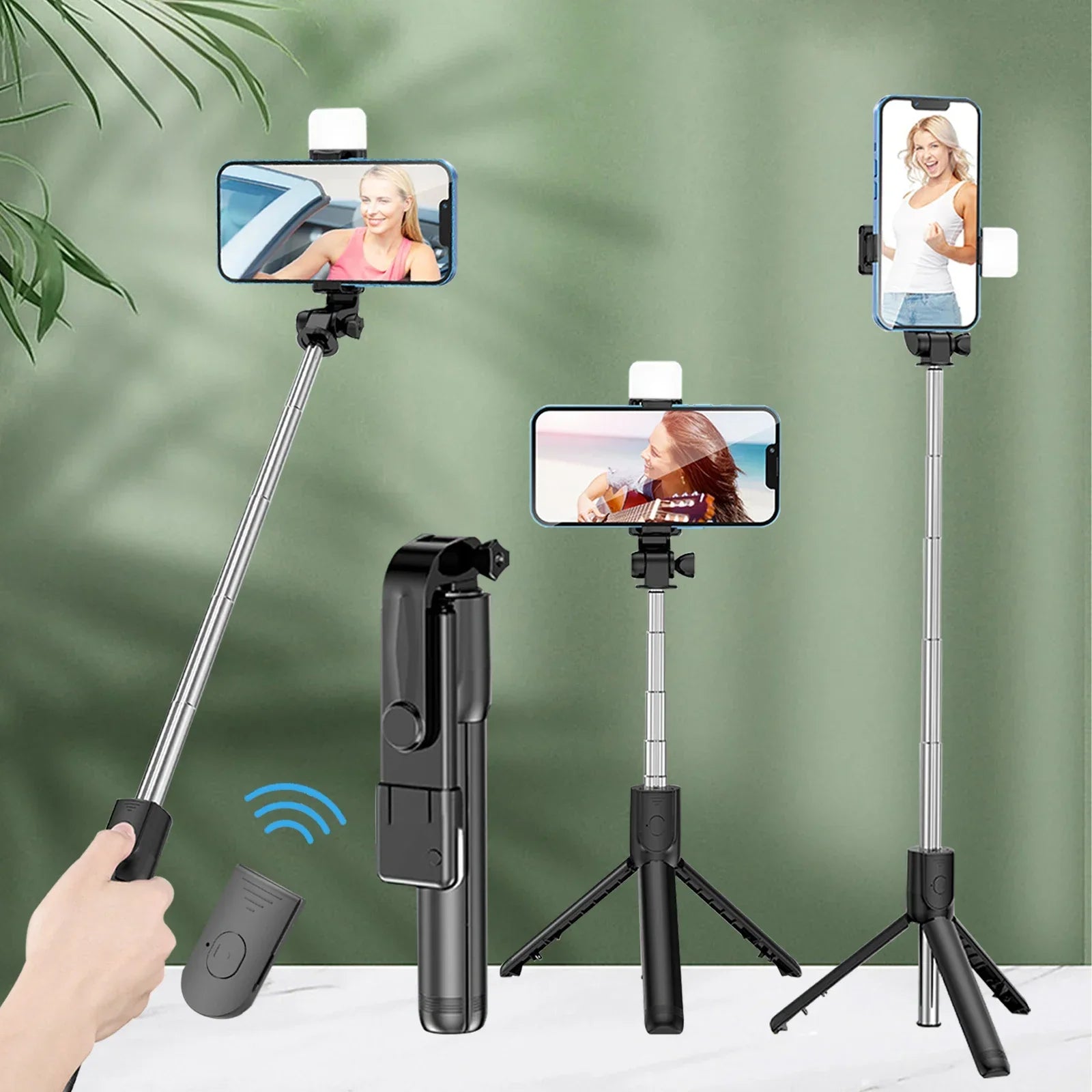 360 Rotation Selfie Stick Toneof Tripod Photo Pole Multi Mode Camera Material Retractable And Mini Cell Phone Selfie Artifact Oasis Select