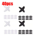 10/20/30/40pcs Eyeglasses Anti Slip Nose Pads Soft Silicone Adhesive Glasses Nose Pads For Plastic Frame Glasses Sunglasse Oasis Select 40pcs mix