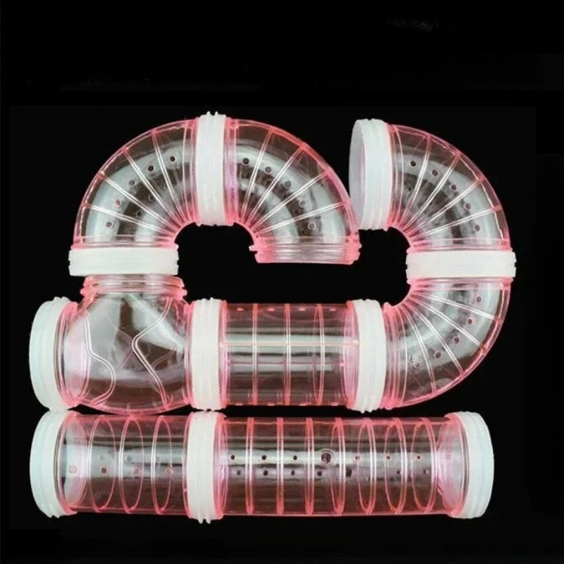 Hamster Maze Play Tube Kit Removable External Pipeline Tunnel DIY Cage Accessories for Small Rodent Activity Oasis Select