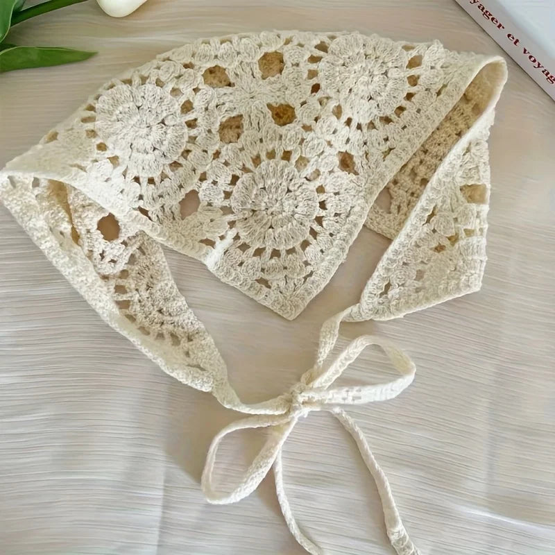 Hand-woven Triangular Scarf Hair Accessory for Spring and Summer, Sweet and Cute, Bohemian Artistic Style Headband Oasis Select
