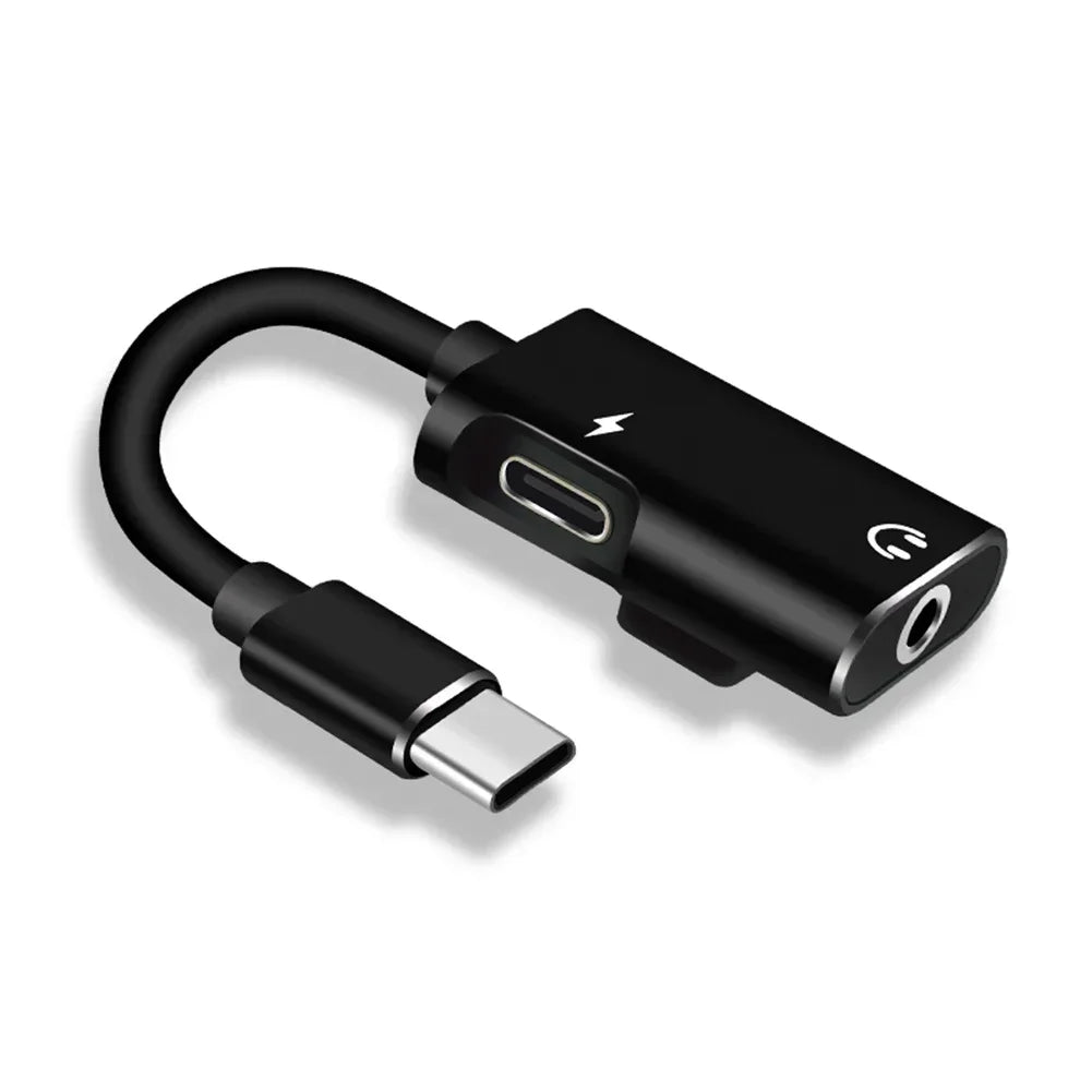 USB-C to 3.5mm Audio Splitter Adapter | Charge & Listen