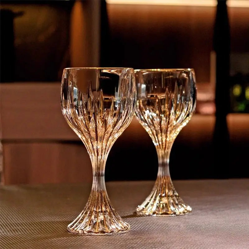 European high-end gold unleaded glass wine glass household thickened hand-made crystal glass goblets wine glasses Oasis Select