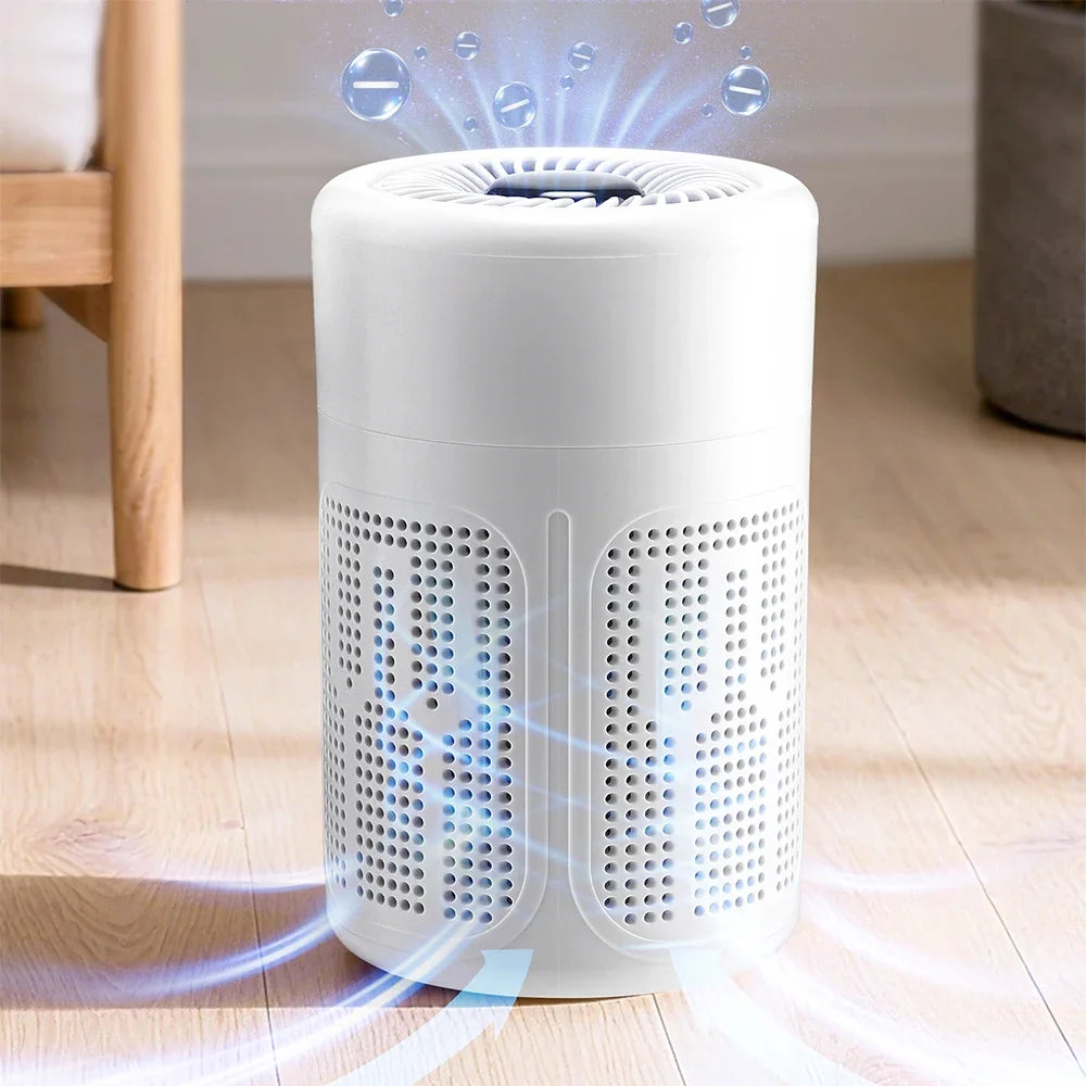 AFDEAL Mini Desktop HEPA Air Purifier – Negative Ion & Aromatherapy