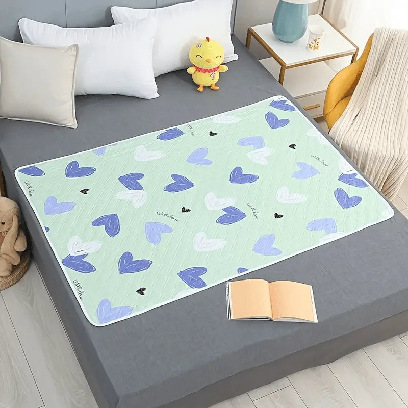 Washable & Reusable Anti-Slip Bed Protector Pad - Thick Durable Polyester Fiber Care Mat for Adults, Seniors & Pets Oasis Select