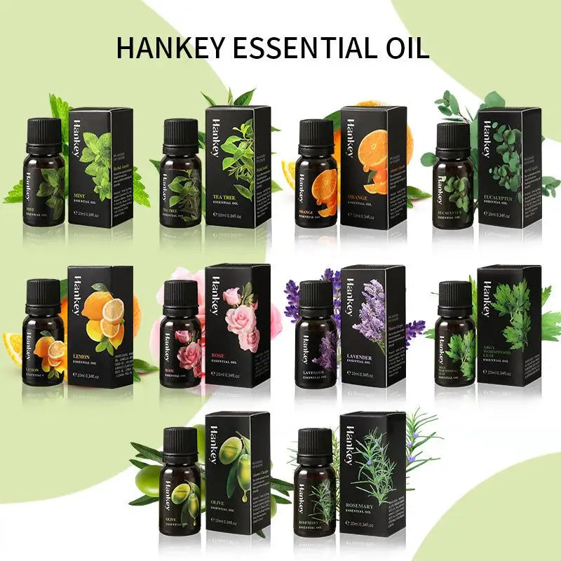 10ML Lavender Rose Lemon Olive Eucalyptus Orange Rosemaxy Wormwood Ginger Green tea Oil Oasis Select