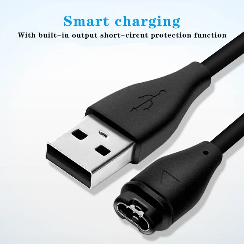100cm USB Charging Cable for Garmin Fenix 8/7/6/5 & Forerunner Smartwatch Charging Cable Oasis Select