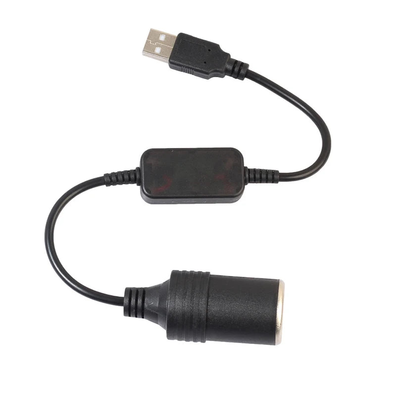 1PC Vehicle Interior Accessory, 5V To 12V Car Cigarette Lighter Socket USB Adapter Plug Connector Oasis Select