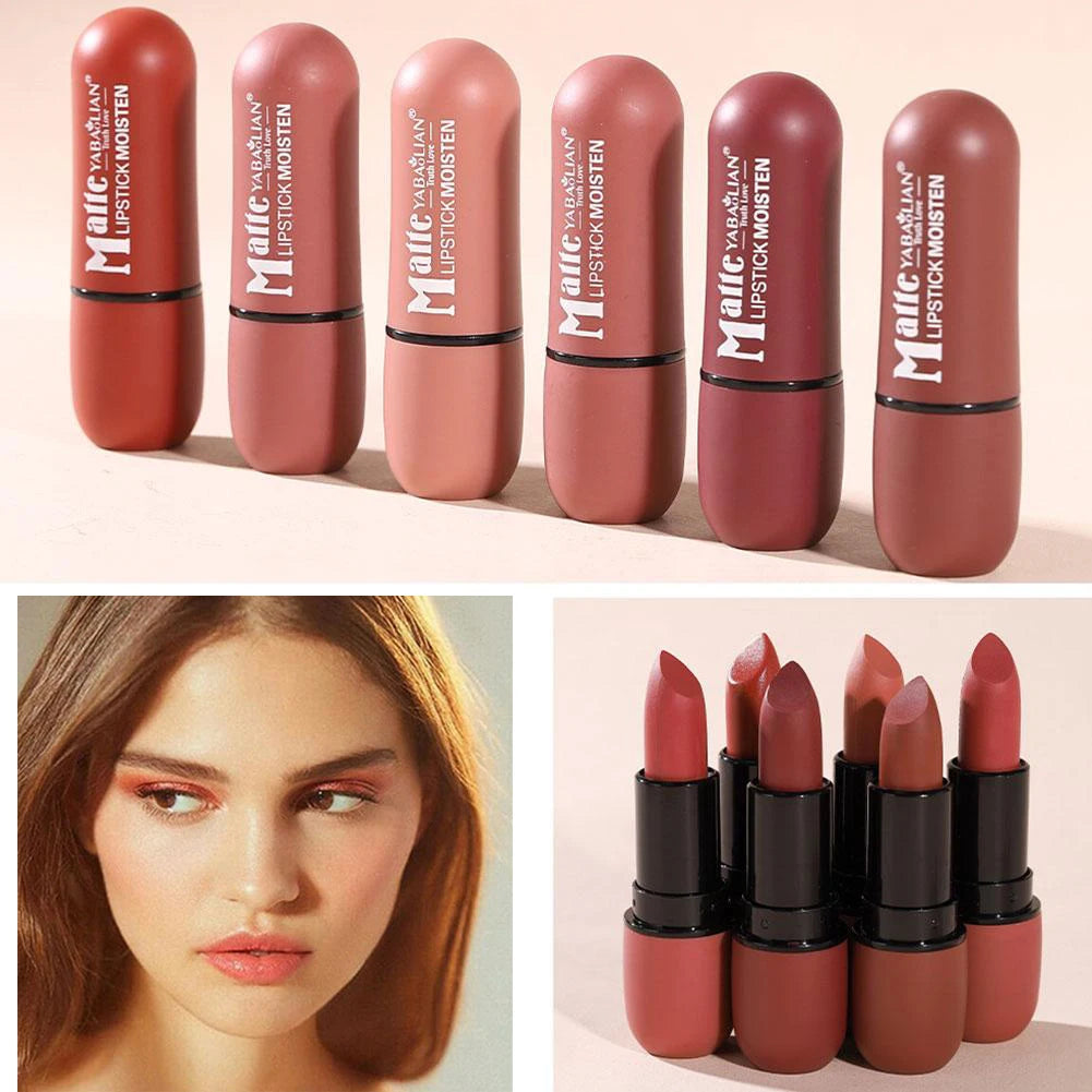 Velvet Matte Lipstick Matte Soft Hydrate Glossy Lipstick Long-Lasting Waterproof Lip Gloss High Pigmented Lip Stick Stain Makeup Oasis Select