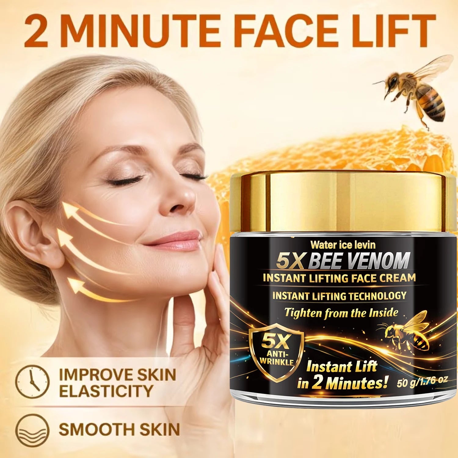 Bee Venom Retinol Face Cream – Collagen Firming Anti-Aging Anti-Aging Face Cream Oasis Select