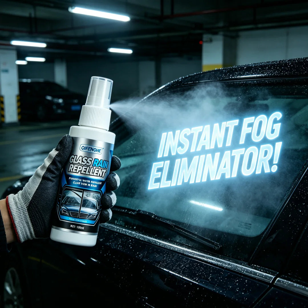 Glass Rain Repellent, Powerful Water Repellent Spray for Car Windshield, Clear View in Rain for Auto Windows & Side Mirrors Oasis Select