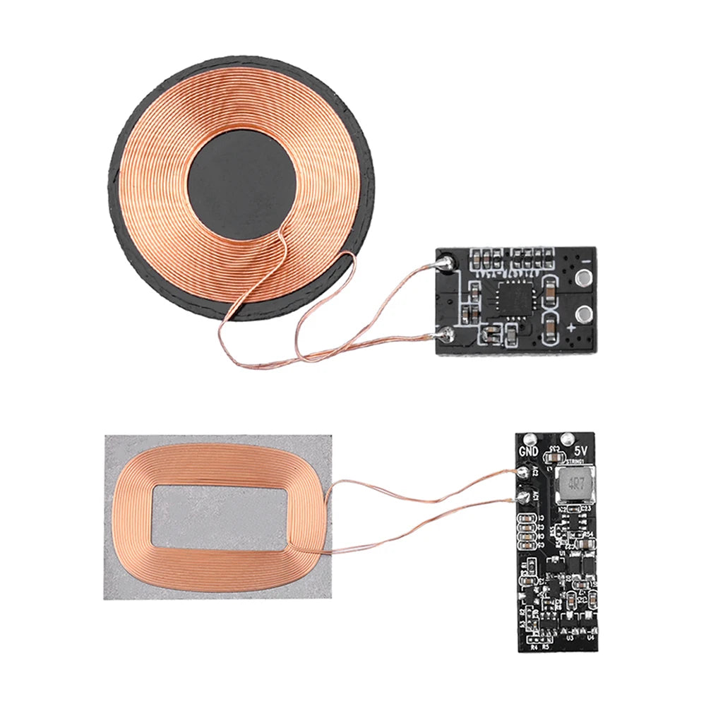 3W 600mA/5W 1A Wireless Charging Receiver Module Small Coil Built-in 5V Charging Wireless Charger PCBA Board Oasis Select