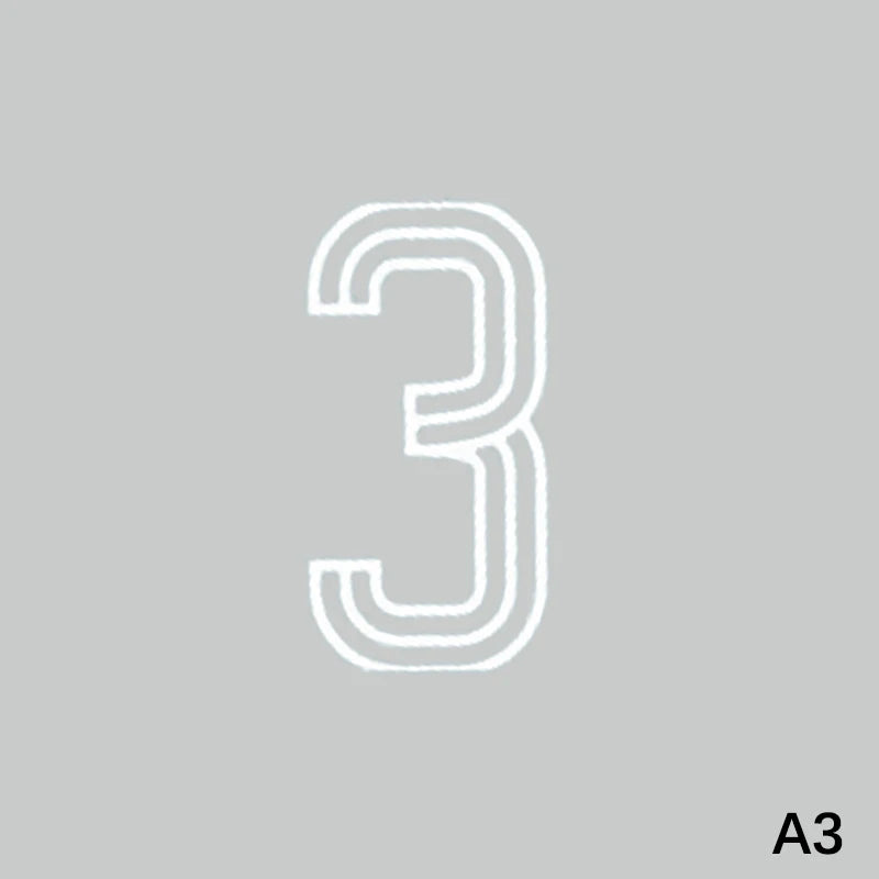 Wheelie Bin Stickers Stripes Number Self Adhesive Waterproof Stickers 0-9 Decals Outdoor/Indoor For Trash Can Garage Mailboxes Oasis Select A3
