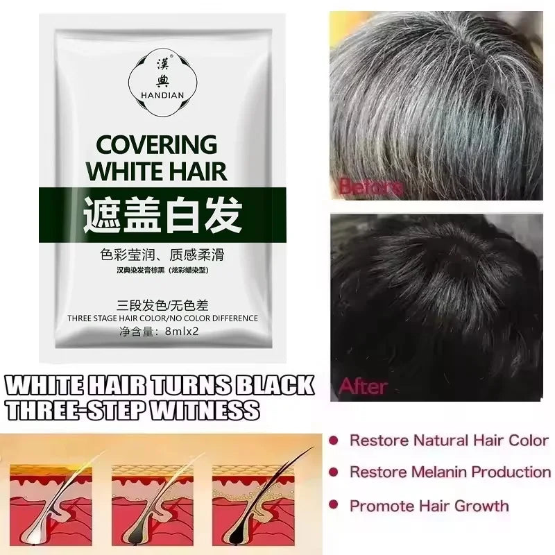 Herbal Hair Dye Shampoo – Natural Black & Grey Coverage Hair Dye Shampoo Oasis Select