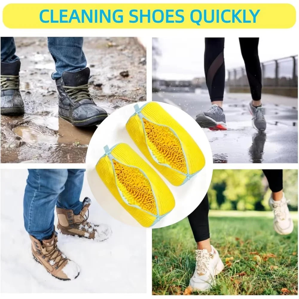 Laundry Bag Sneaker Washing Machine Bag Hands-Free Cleaning with Lining Mesh Thorough Wash for Shoe Protects Washing Machine Oasis Select