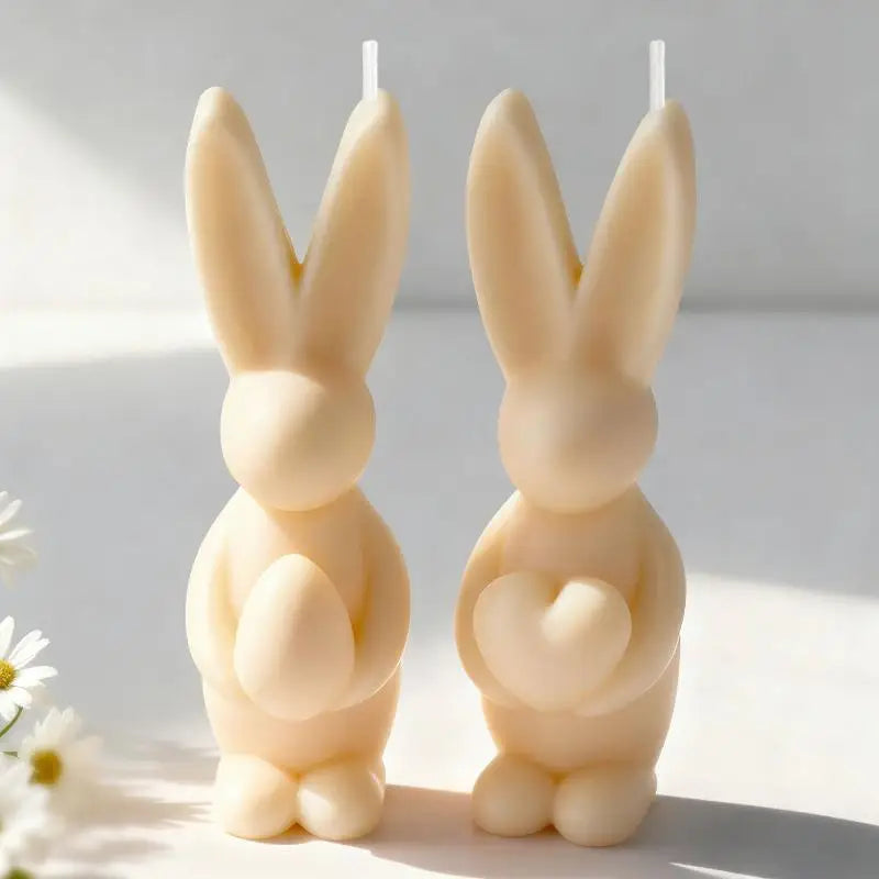 DIY Easter Bunny Egg Silicone Candle Mold for Handmade Aroma Gypsum Epoxy Resin Soap & Candle Making Supplies Oasis Select
