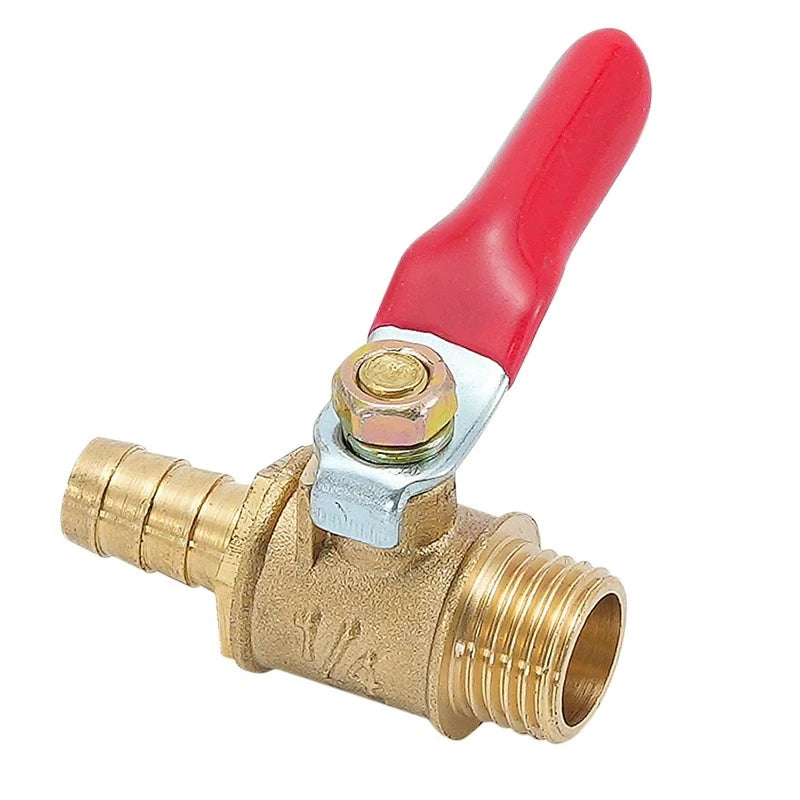 Pneumatic Copper Ball Valve Baota Red Handle Small Switch 1 3 4 Point 1/4 Vent Pipe Ball Valve Oasis Select
