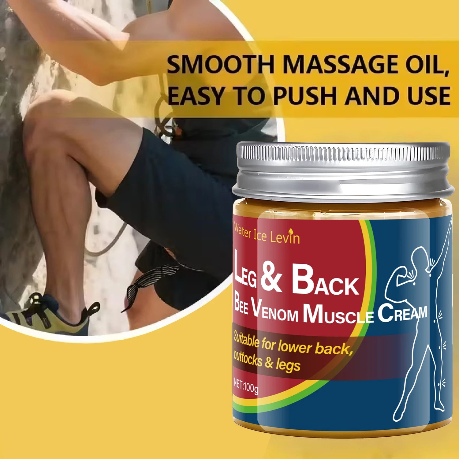Bee Venom Muscle Cream – Lower Back, Buttocks & Legs Body Muscle Cream Oasis Select