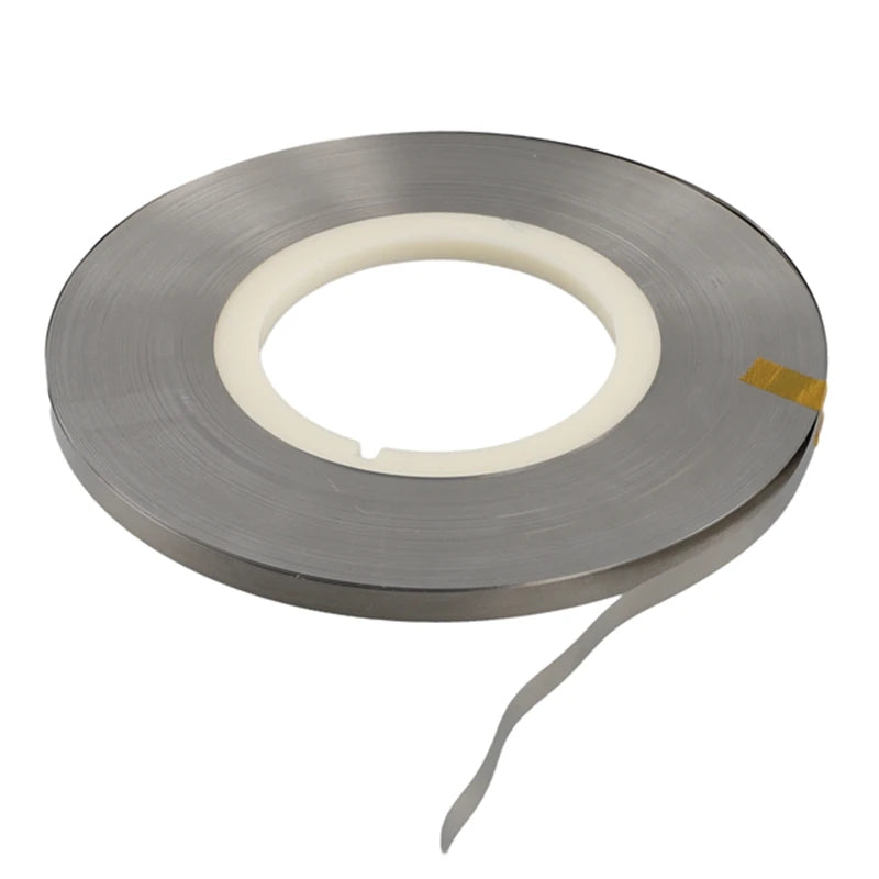 1Kg Thickness 0.15Mmx8mm Nickel Plated Steel Strip 18650 Battery Nickel Sheet Spot Welding Machine Oasis Select Silver