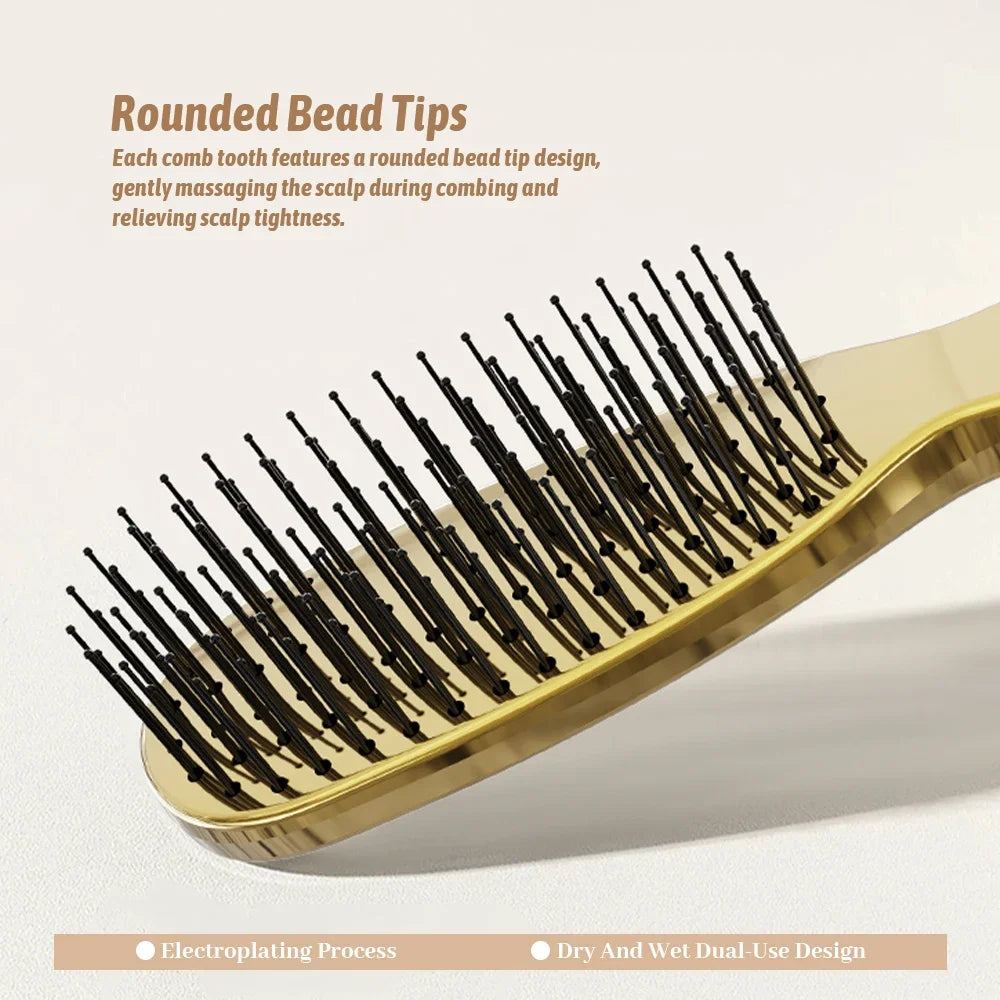 Rose Gold Scalp Massage Brush – Detangling Shampoo Comb Scalp Massage Brush Oasis Select