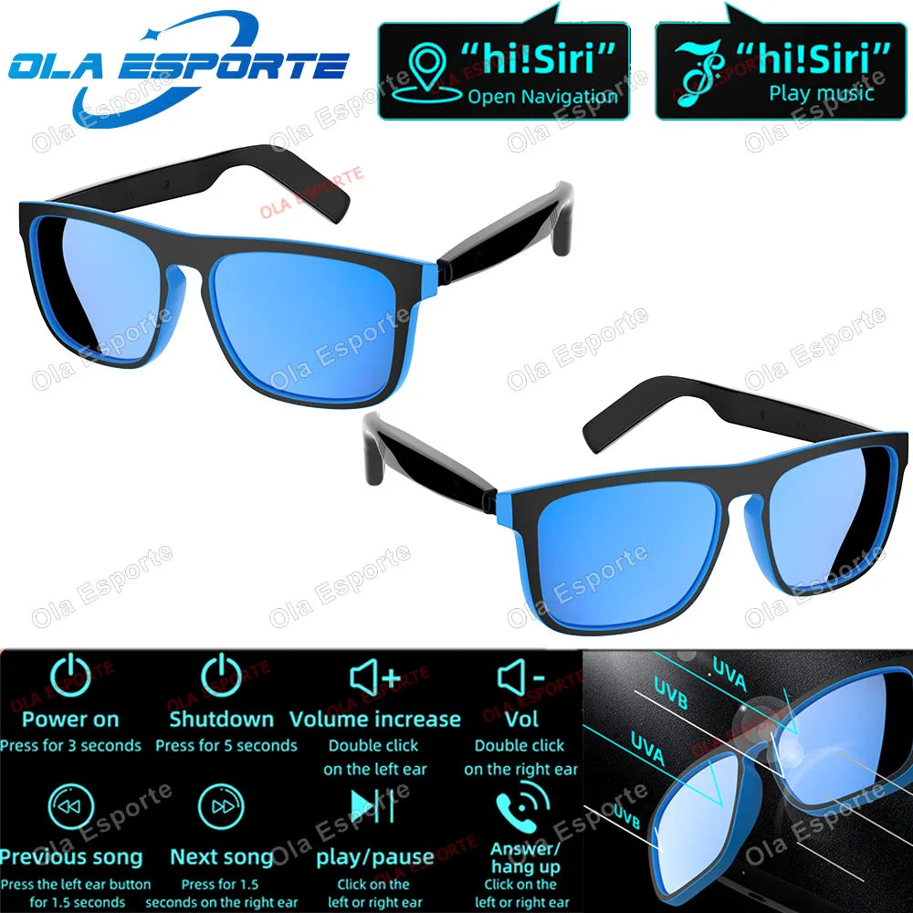 AI Smart Glasses – Bluetooth Touch Control Camera & Voice Assistant