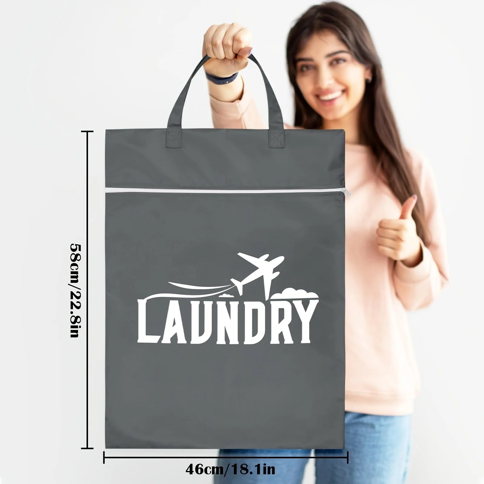 2pcs Large Washable Travel Laundry Bags, Suitable for Diapers, Dirty Clothes, Swimwear, Gym, College Dorm Dry and Wet Bags Oasis Select