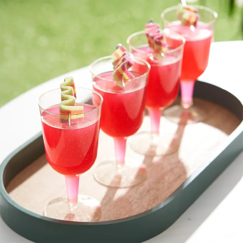 25/50pcs 150ml Disposable Cups Sparkling Champagne Bar Cups Plastic Champagne Clear Toasting Glasses for Weddings Party Oasis Select