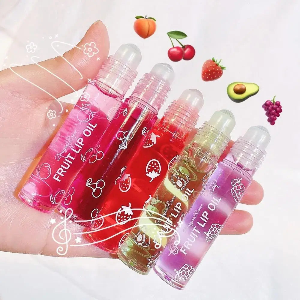 Hydrating Lip Oil Roll On Balm For Long Lasting Shine And Nourishment Smooth Soft Lips With Moisturizing Gloss Oasis Select