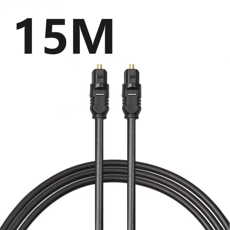 15m 10m 5m 3m 2m 1m CD DVD Gold-Plated Plug Cable Cord Toslink Optical Fiber Audio Cable Digital SPDIF Cable For Xbox 360 PS3 Oasis Select 15m